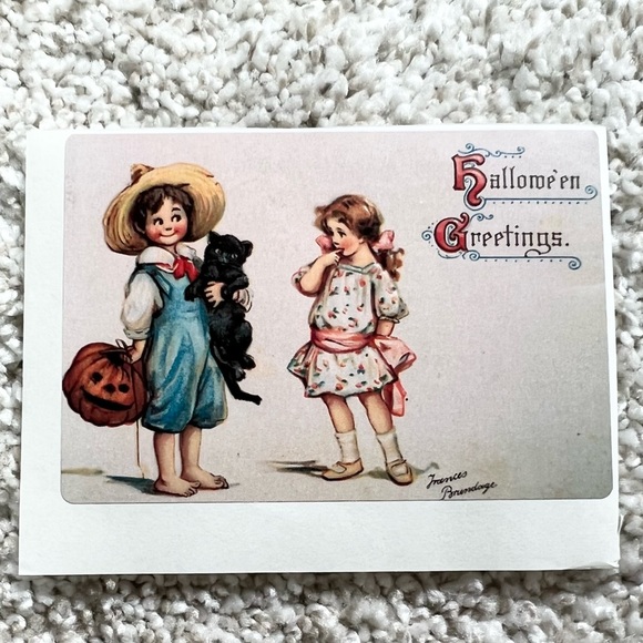 6/$12 🎃 Vintage Halloween Postcard Sticker - Picture 1 of 1